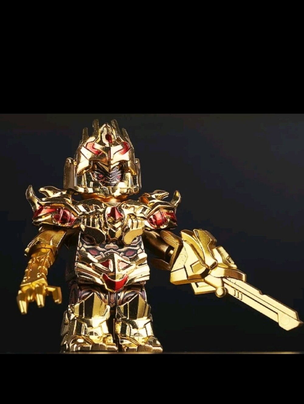 Transformer Megatron Armored Deluxe in LEGO Brick Man customs